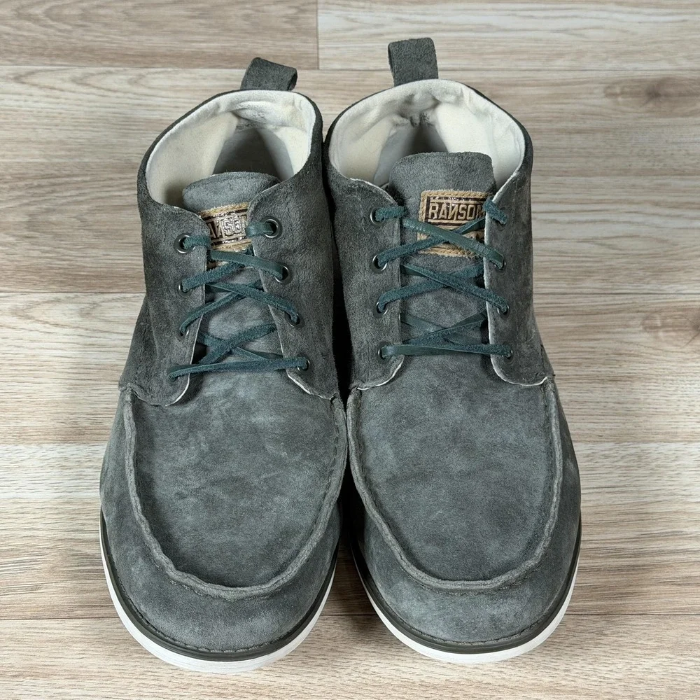 Adidas Ransom Chukka Boots Mens Size 10 Green Suede Moccasin Toe Gorpcore G41974